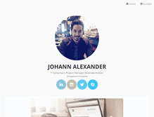 Tablet Screenshot of johannalexander.com